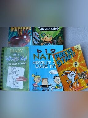 Graphic Novel Early Chapter Novrls Book Lot Big Nate Move It or Lose It Used